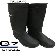 Botas de caucho negra