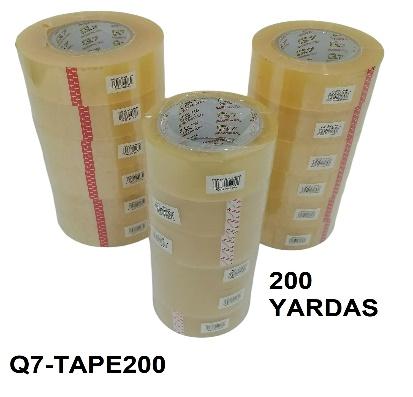 CINTA PARA CAJAS TRANSPARENTE - 200 YARDS-Q7