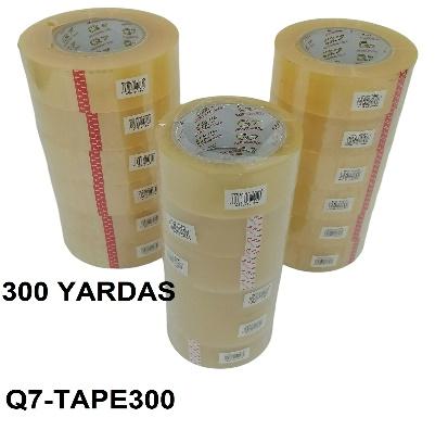 CINTA PARA CAJAS TRANSPARENTE - 300 YARDS-Q7